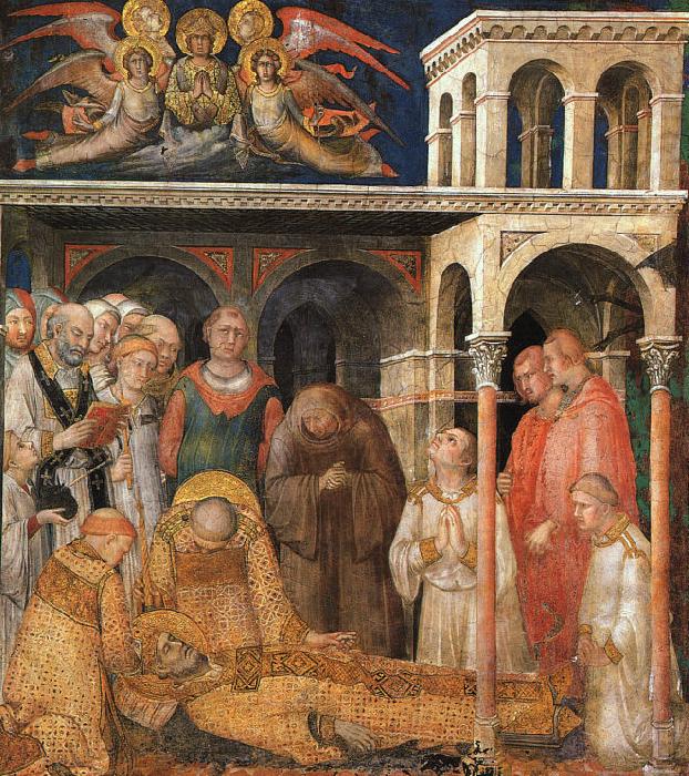 Simone Martini The Death of St.Martin Norge oil painting art